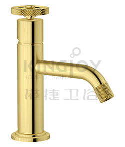 (KJ826A000 Brushed Gold-Zr (2)) Single lever mono basin mixer