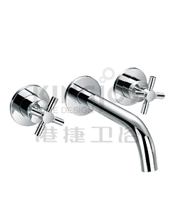 (KJ821Q000) Two-handle basin mixer wall-mounted