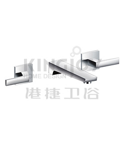 (KJ802Q000) Two-handle wall basin mixer