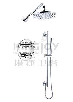 (KJ8218408) Wall thermostatic concealed shower mixer