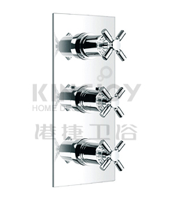 (KJ8214104) Wall thermostatic shower mixer with diverter