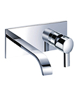 (KJ812V001) Single lever wall basin mixer