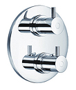 Thermostatic concealed mixer with diverter