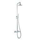 (KJ8077642) Thermostatic shower mixer with rain shower