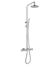 (KJ8218320) Thermostatic shower mixer with rain shower