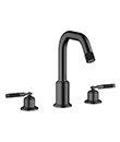 (KJ826T001 Matte Black) Two-handle basin mixer deck-mounted