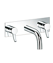 Two-handle concealed basin mixer