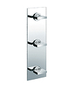 (KJ803H001) Two-handle wall shower mixer with diverter