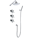 (KJ8218401) Wall thermostatic concealed shower mixer