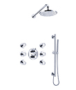 Wall thermostatic shower mixer